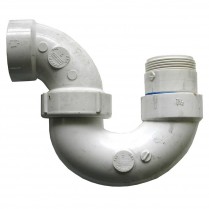 DJ-304 2" PVC DWV LA Swivel P Trap w/Union