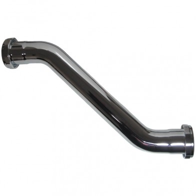 DS-302 1 1/4" CP Brass Double Offset 17 Gauge