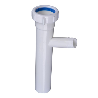 DZ-DD204 1 1/2" x 8" Plastic Dishwasher Tailpiece w/Sweep