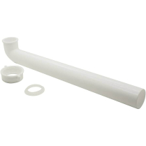 DZ-DQ104 1-1/2" x 12" Plastic QHU Jiffy Waste Bend