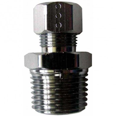 FD-202 1/2" x 3/8" CP Male Adapter