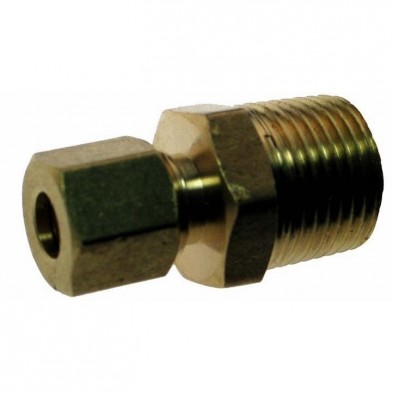 FD-310 1/4" Compression x 3/8" Male Angle Adapter