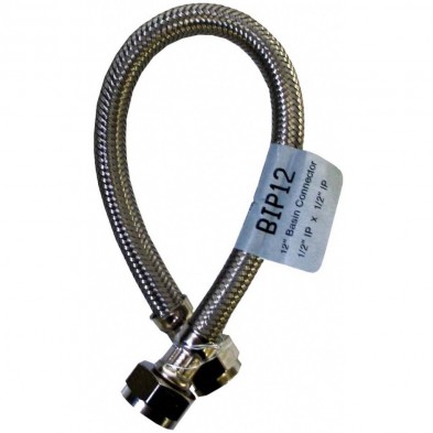 FD-401 1/2" FIP x 1/2" FIP x 12" Faucet Flexible Supply