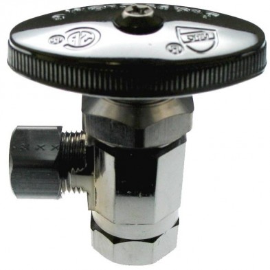 FD-501R 3/8" IPS x 3/8" OD CP Angle Stop Valve Budget