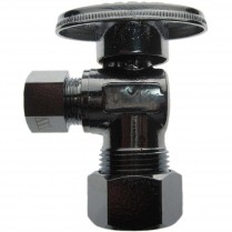 FD-506R 1/2" Nom Comp x 3/8" OD CP Angle Stop Valve