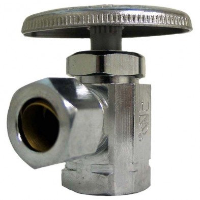FD-509 1/2" FIP x 1/2"OD CP Angle Stop Valve