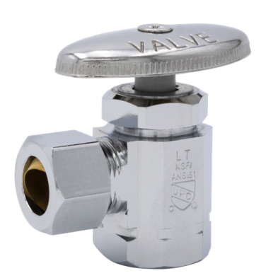 FD-547 1/2" IPS x 1/2" OD CP Angle Stop Valve Standard