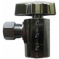 FD-552 1/2" IPS x 3/8" OD Quarter Turn Angle Stop Valve Premium