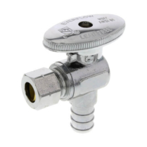 FD-561 5/8" OD Comp x 1/4" OD Comp Qtr Turn Angle Stop