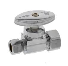 FD-562 1/2" OD x 3/8" OD Quarter Turn Straight Stop Valve