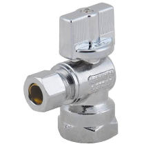 FD-563 1/2" FIP x 1/4" OD Quarter Turn Angle Stop Valve