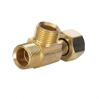 FD-762 3/8" F/M x 3/8" M Compression Brass Easy Tee