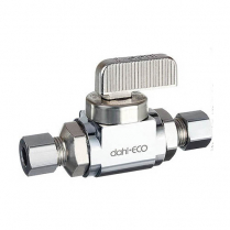 FD-785D Dahl 1/4" OD Comp x 1/4" OD Comp Stop Valve