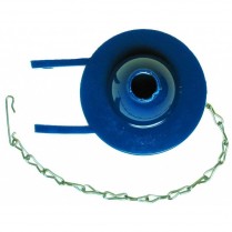 GD-316 2" Ultra Blue Vinyl Flapper fits Am Std/Coast w/ 9" Chain