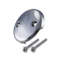 JD-102WS CP Bath 2 Hole Face Plate w/Screws