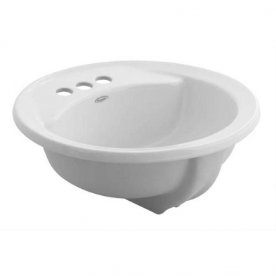 LA-201 Am Std 19" Rondalyn 4" CC VC Countertop Sink White
