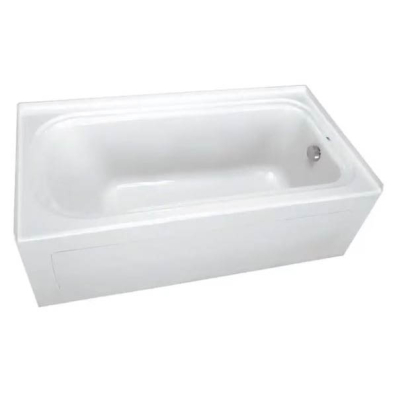 LB-01R RH White Wide Bathtub 60" x 32"
