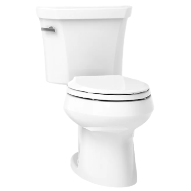 LB-K37 Kohler Wellworth Elongated 12" Tank & Bowl 1.28 gpf White