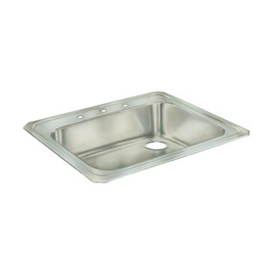 LB-R87 25" SS DW Sink-3Hole-Right Drain