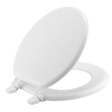 LB-TS1R Round Wood Toilet Seat, White