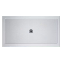 LD-554 32" x 60" Shower Base w/ Center Drain, White