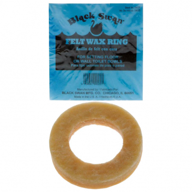 MA-101W Black Swan Felt Wax Ring Closet Setting Floor/Wall