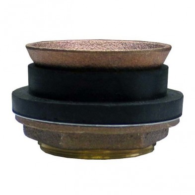 MD-112 1 1/2" x 1 1/2" Brass Toilet Spud