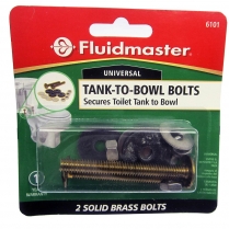 MD-113F Fluidmaster Solid Brass C/C Tank-Bowl Bolts Set
