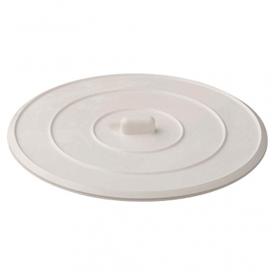 NJ-215 5" White Vinyl Flat Stopper