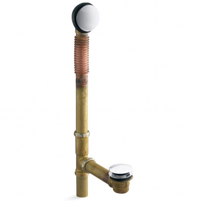 NK-517 Kohler Brass Toe Tap Bath Drain