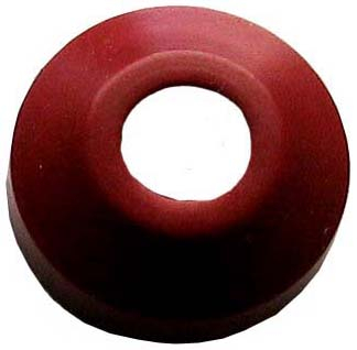 OW-D0B 1/4" Beveled Red Grizzly Washers, 100/Box