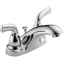 PD-B12 Delta Foundations 2Hdl Centerset Lav Faucet (Metal Pop-Up)