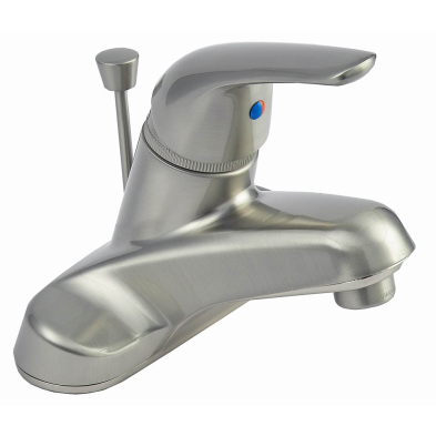 PW-SB004SN Single Lever Lavatory Faucet w/Pop-Up, Satin Nickel
