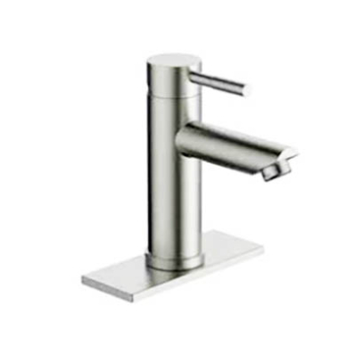 PW-SB006LP Baldor Single Handle Lavatory Faucet St w/Deckplate L/Pop Up