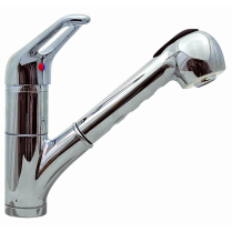 PW-SK003 CP Premium 1/3 Hole Pull-Out Kitchen Deck Faucet