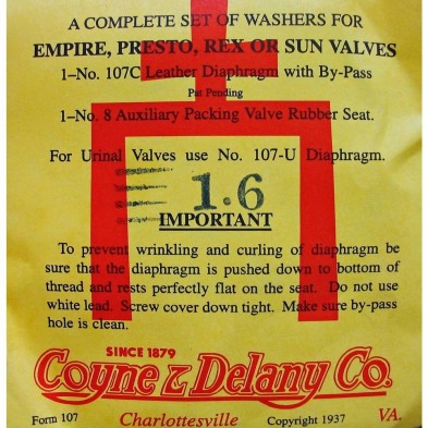 RD-101-16 Delany Rex 1.6 gpf Flushometer Renewal Kit