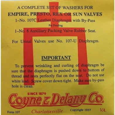 RD-101-35 Delany Rex 3.5 gpf Flushometer Renewal Kit