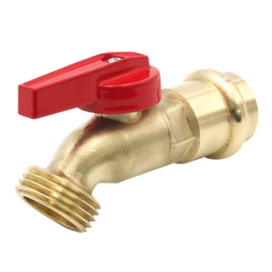SJ-204P 3/4" Press x Hose Quarter Turn Hose Bibb