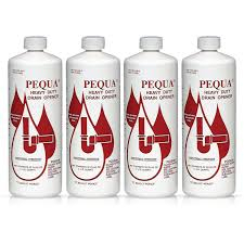 UC-111PBX Pequa Heavy Duty Drain Opener 32 Oz, Pkg of 4)