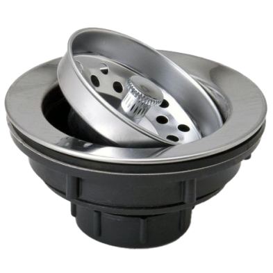VJ-201P SS Kitchen Sink Duo Strainer CP, ABS Body
