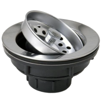 VJ-201P SS Kitchen Sink Duo Strainer CP, ABS Body