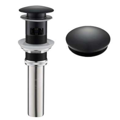 VP-B15MB Matte Black Drain Pop-Up Assembly With Overflow