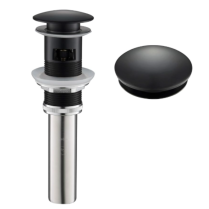 VP-B15MB Matte Black Drain Pop-Up Assembly With Overflow