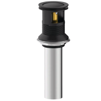 VP-B15RBL M-N Basin Drain Metal Pop-Up Assembly, Black