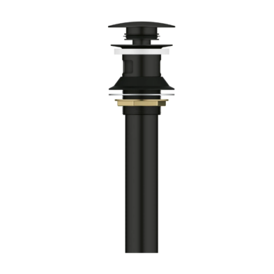 VP-GR01B Grohe Matte Black Bathrroom Sink Push Drain W/Overflow