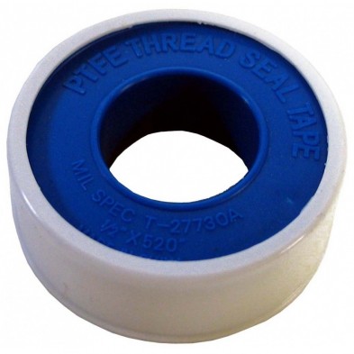 WA-105 Teflon Tape Roll 1/2" x 520'