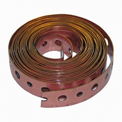 WZ-301 Perforated Copperized Hanging Iron 3/4" x 10'