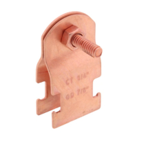 WZ-MS03 3/4" Copper Plated Multi-Strut Pipe Clamp