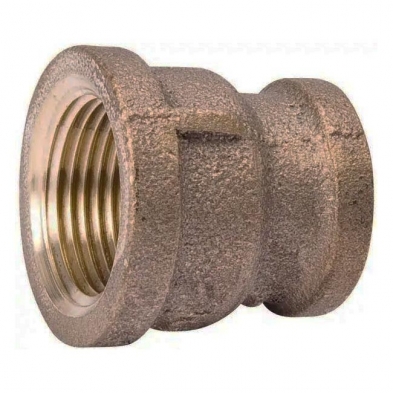 XB-CR06 1/2" x 3/8" Brass Reducing Coupling LF