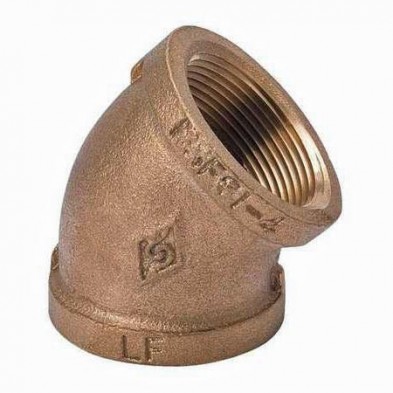 XB-E44 1" Brass 45 Elbow